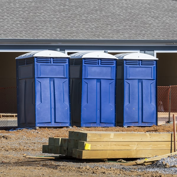 what is the maximum capacity for a single portable restroom in Oxford WI